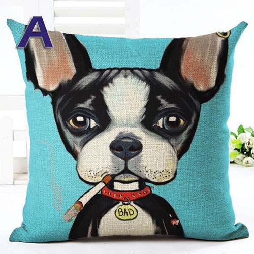Dog Printed Cushion Cover (21 Variants) Special FREE Offer