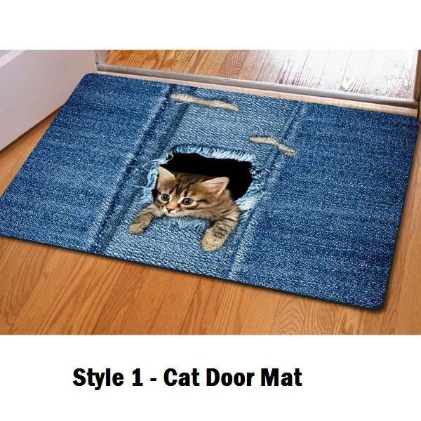 Cat / Dog Print Anti-Slip Door Mat