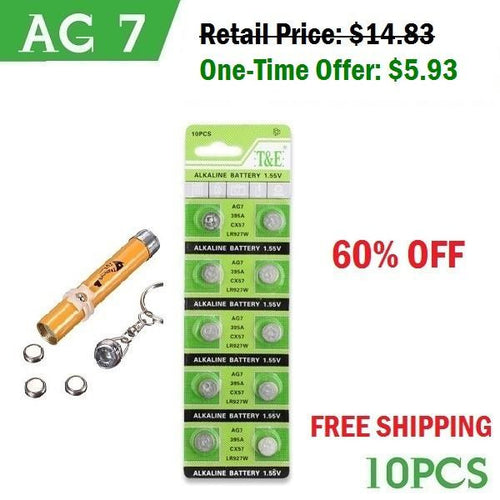 One-Time 60% OFF: Extra LR927 Button Battery