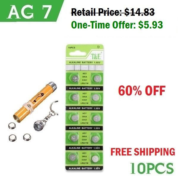 One-Time 60% OFF: Extra LR927 Button Battery