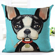Dog Printed Cushion Cover - Boston Terrier