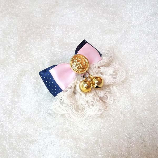 Pinky Lace Handmade Ribbon Bowtie