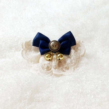 Royal Blue Lace Handmade Ribbon Bowtie